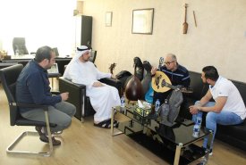 Visit the Iraqi musician Khaled Mohammed Ali to the Fujairah fine arts academy 