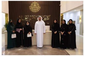 The Fujairah fine arts Academy  received a delegation from the Community Development Authority, represented by members of the Family Village from orphans in Dubai, at the academy’s headquarters.