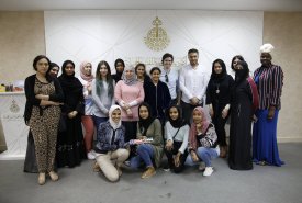 Arabic calligraphy workshop by the American calligrapher  Everett Barbie