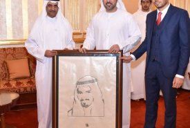 A commemorative painting gifted to the Ruler of Fujairah