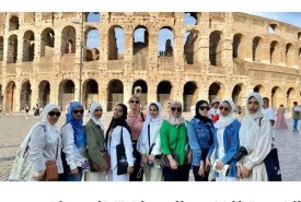 The Academy organized an educational trip to the Italian capital, Rome, and the city of Florence, with the participation of 10 female members of the Academy in the departments of painting and sculpture.