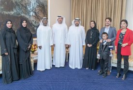 Fujairah Crown Prince Receives Winners of the International Piano Championship