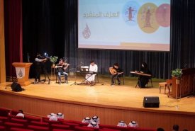 Participation of students from the Fujairah Academy of Fine Arts in the musical event entitled (Solo playing) organized by the Office of the Department of Culture in Dibba Al-Hisn.