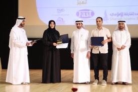 Fujairah Fine Arts participates in a ceremony honoring distinguished male and female students in Kalba