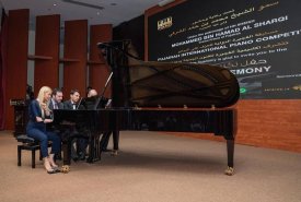 Mohammed bin Hamad honors the winners of. Fujairah international piano competation