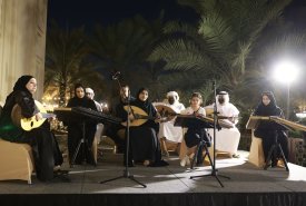 Participation of the students of the Music Department, led by Professor Amal Ahmed and the music arranger Osama Ismail, in the Fujairah International Philosophy Conference