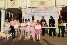 Participation of students of  fujairah fine arts academy  in the Festival of Tolerance Al Diar International Private School.