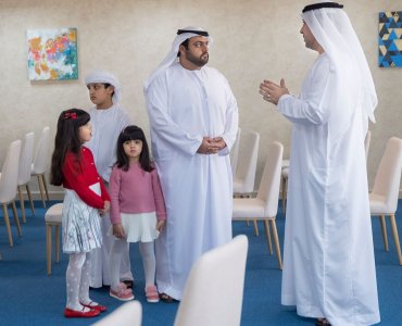 Fujairah Crown Prince visits Fujairah  fine arts Academy 