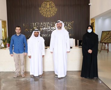 Fujairah Chess Club honors Fujairah fie arts  Academy 