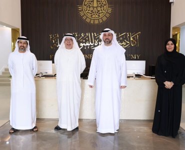 A delegation from Ras Al Khaimah National Theater visits the Fujairah Arts Academy