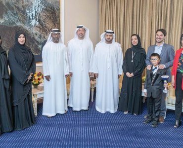 Fujairah Crown Prince Receives Winners of the International Piano Championship