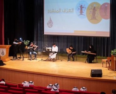 Participation of students from the Fujairah Academy of Fine Arts in the musical event entitled (Solo playing) organized by the Office of the Department of Culture in Dibba Al-Hisn.