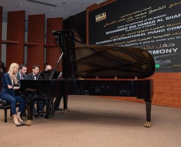 Mohammed bin Hamad honors the winners of. Fujairah international piano competation