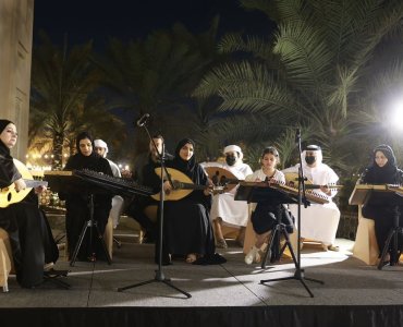 Participation of the students of the Music Department, led by Professor Amal Ahmed and the music arranger Osama Ismail, in the Fujairah International Philosophy Conference