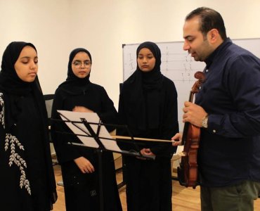 The Center for Girls of Sharjah in Kalba and Khorfakkan organized a workshop in the musical arts